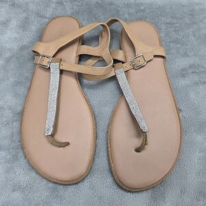 Torrid Rhinestone T-Strap Sandals Size 11